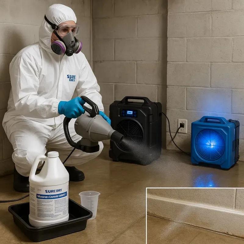 Sanitization and Odor Removal process in Bellevue, OH